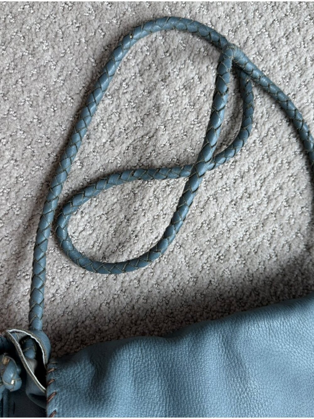 T. GREMILLION BLUE Leather fringe bag - Picture 8 of 9